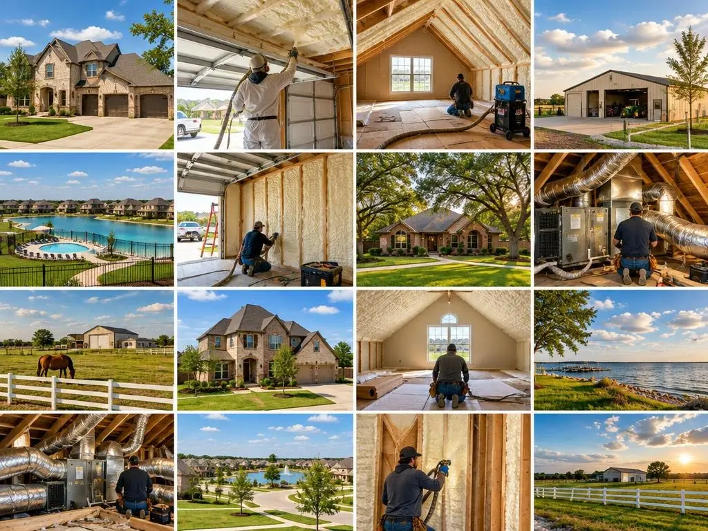 Garage, Bonus Room & Shop Insulation in Prosper, TX